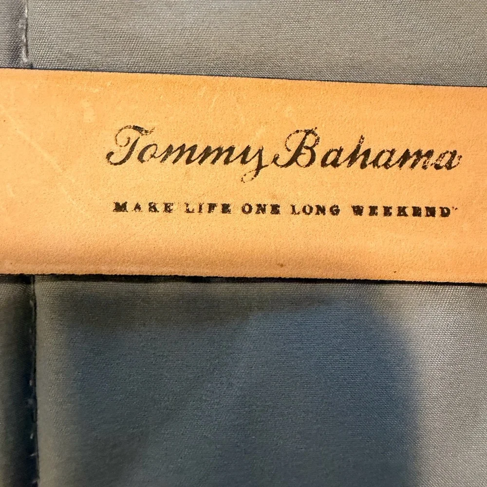 Tommy Bahama Tan Leather Belt - Picture 2 of 8